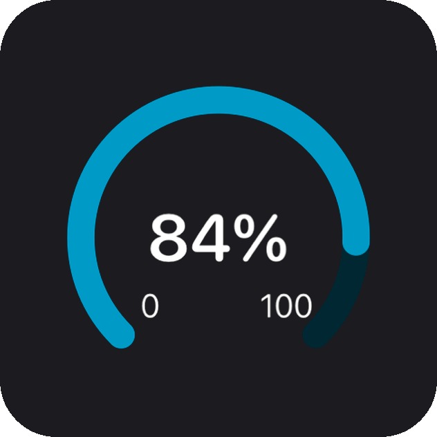 Gauge Widget on the Home Screen